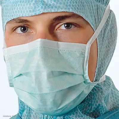 Produktbild von Maska Hartmann Foliodress Comfort Perfect, maski chirurgiczne zielone (50 szt.)