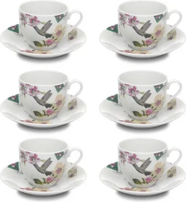 Produktbild von Kaffeetassen / Teetassen  Porzellan weiß Accessorize Home 12tlg.Set