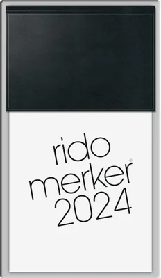 Produktbild von 2024 rido/idé TischkalenderMerker sw 1T/1SSkiv