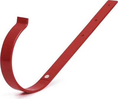Obrázok produktu pre BRYZA Rovný kovový odkvapový hák Ø 125 mm, červený 3011