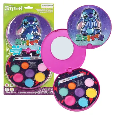 Productafbeelding van Kids Euroswan - Lippengloss Palet met Spiegel 7 Kleuren - Disney Stitch