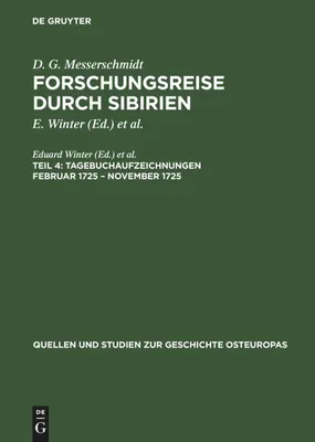 Produktbild von Tagebuchaufzeichnungen Februar 1725 - November 1725