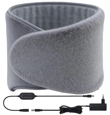 Productafbeelding van Warmtegordel met 12 V - 117 x 29 cm - Drie temperatuurstanden - Grijs