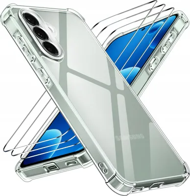 Obrázok produktu pre Etui PANCERNE Wzmacniane do Samsung S25 FE ANTI-SHOCK CLEAR CASE + 3x SZKŁO