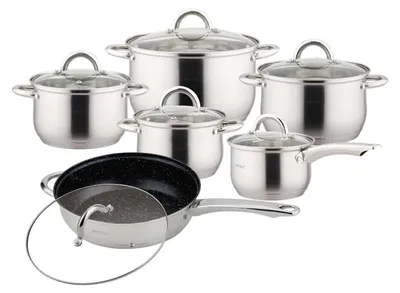 Produktbild von 12-Teiliges Kinghoff-Topfset Kh-4457