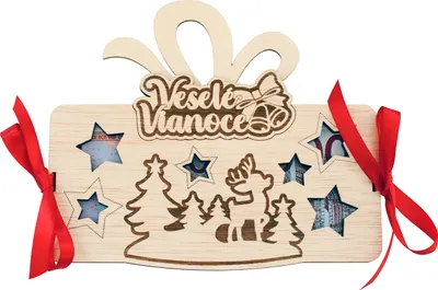 Produktbild von Geldgeschenktabelle - Veselé Vianoce SK