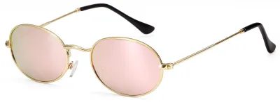 Image de Solidchoice - Lunettes de soleil rétro ovales pour adultes, avec monture métallique