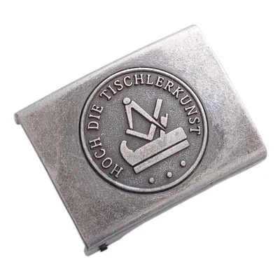 Produktbild von Koppelschloss Hoch Die Tischlerkunst Handwerk und Zunft – vintage - eisengrau - für 4,5 cm breite Koppelgürtel