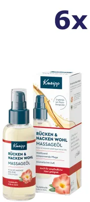 Produktbild von 6x Kneipp Massage olie for Back and neck 100 ml