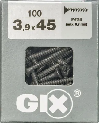 Produktbild von SPAX GIX Typ A, Schraube, Stahl, Gipskarton, Flachkopf, PH (Phillips), Edelstahl