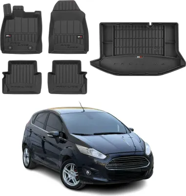 Produktbild von OMAC Fußmatten & Kofferraumwanne Set für Ford Fiesta MK 2008-2017 Gummi TPE 5tlg
