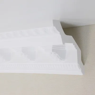 Produktbild von PROVISTON | Stuckleiste | Polystyrol | 96 x 98 x 2000 mm | Weiß | Deckenleiste