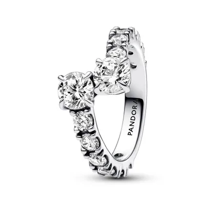 Produktbild von PANDORA Timeless Ring für Damen aus 925er Silber mit Zirkonia