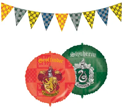 Produktbild von 2-tlg. Harry Potter Hogwarts Houses Party Set für Kindergeburtstag