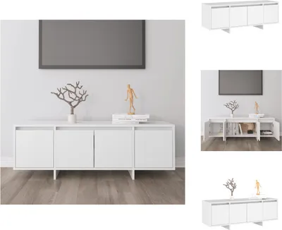 Image de vidaXL Armoire TV Blanc 120x30x40,5 cm Bois composite - Meuble TV