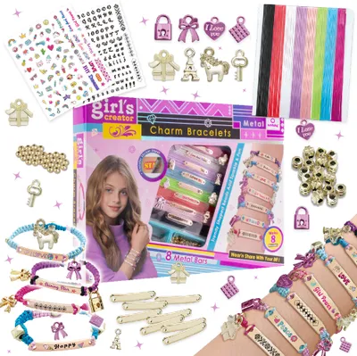 Obrázok produktu pre Remeselná sada dievčatá prívesky korálky náramky náhrdelníky deti DIY nálepky 160