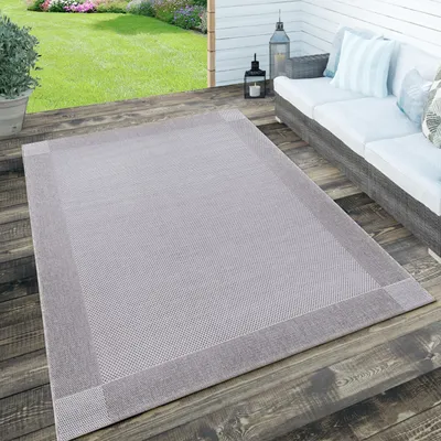 Produktbild von In- & Outdoor Teppich, Terrasse u. Balkon, Wetterfest Einfarbig m. Struktur Grösse 120x170 cm