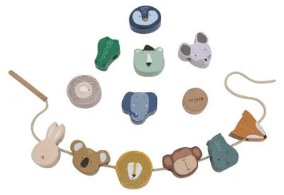 Imagen del producto de Omgoods: Juguetes de madera con cuentas, ideales para que los niños jueguen y desarrollen su motricidad