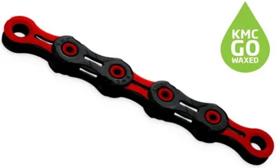 Image de Chaine Velo 11 Vitesses Ciree Noir/vert - Revetement Dlc Durable - Kmc