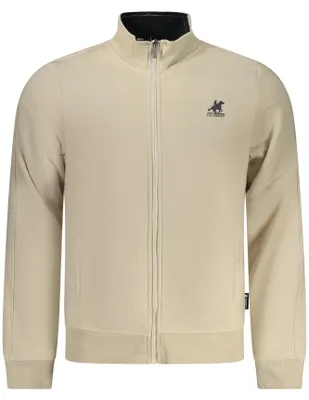Produktbild von Elegantes Herren Sweatshirt mit Reißverschluss – Beige, Langarm, Gefüttert