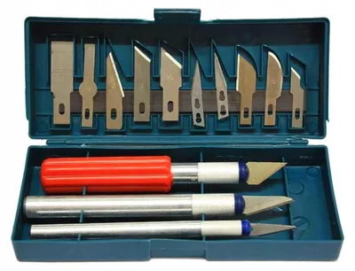 Produktbild von Modellbau-Messer- und Skalpell-Set, 13-teilig (100)