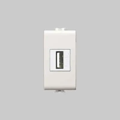 Productafbeelding van Inbouw USB-voeding 'EASY', wit