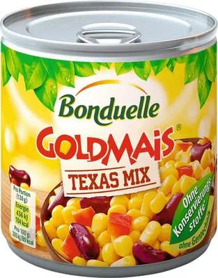Produktbild von Bonduelle Goldmais Texas Mix mit Bohnen und Paprika 300g 6er Pack
