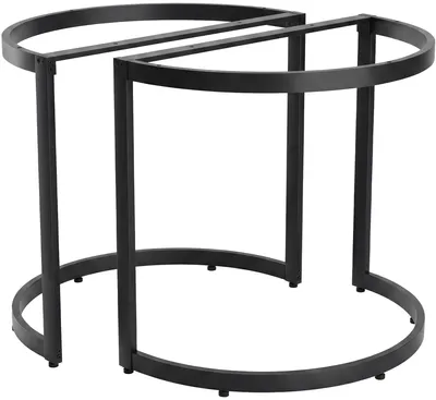 Produktbild von CLP 2er Set Tischbeine Cranford für DIY-Esstisch Metall pulverbeschichtet bis 300 kg schwarz