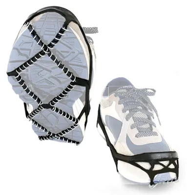 Productafbeelding van Antislip spikes - Roestvrij staal - Elastisch rubber - Ijsgrepen sneeuwgrepen - Voor schoenen en laarzen