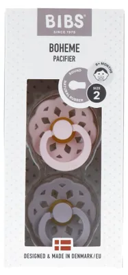 Productafbeelding van Bibs Fopspeen Maat 2 Blossom Lila (2 stuks)