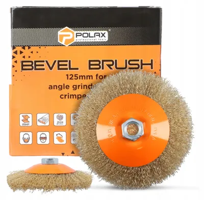 Produktbild von Polax Drahtbürste 125mm M14 für Winkelschleifer, Rostentfernung