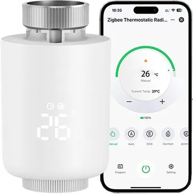 Productafbeelding van Slimme verwarmingsthermostaat Zigbee-technologie en lcd-display, wifi-thermostaat voor smart home-bediening - ShopVlot