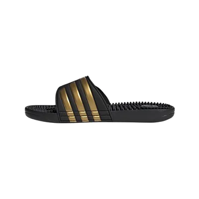 Produktbild von adidas Uni Adissage Slides Slipper, Core Black / Gold Metallic / Core Black,