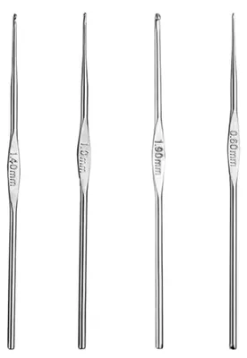 Image de Jeu de 4 aiguilles à tricoter en aluminium, de différentes tailles