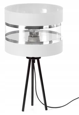 Image de Skylighting Vire Silver Lampe de table Abat-jour LED Glamour