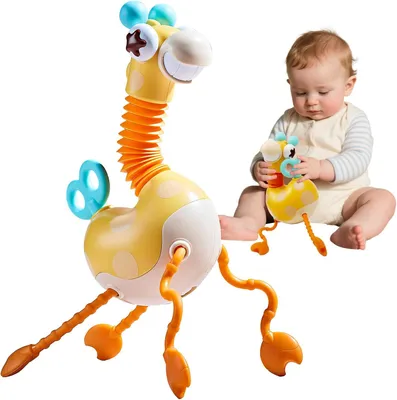 Image de Jouets Montessori dès 18 mois - Jouet sensoriel girafe