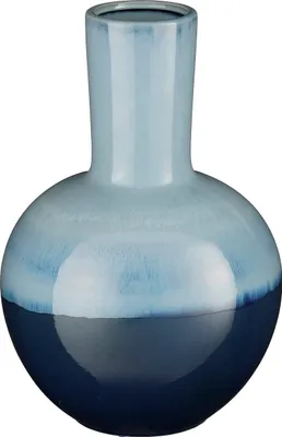 Image de Mica Decorations Vase Holm - H42 x Ø29 cm - Céramique - Bleu