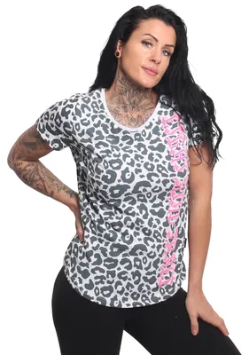 Immagine prodotto di Maglietta Yakuza PNX Curved Crew Neck Donna, Bianco/Gau, S