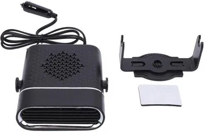 Zdjęcie produktu dla Ogrzewacz samochodowy - 150W. Wydajna grzałka - szybkie rozmrażanie. Czarny kolor. 2 w 1: chłodzenie i ogrzewanie. Nadaje się do samochodów, SUV-ów i furgonetek