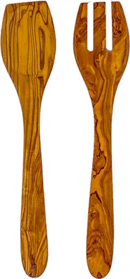 Produktbild von Olivenholz Salatbesteck 2er Set, ca. 30 cm