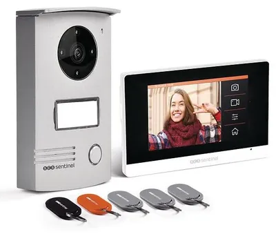 Image de Interphone vidéo filaire VisioDoor 4.3+ avec badges RFID