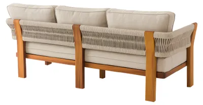 Obrázek produktu pro Moderní béžová látková pohovka na terasu a balkon