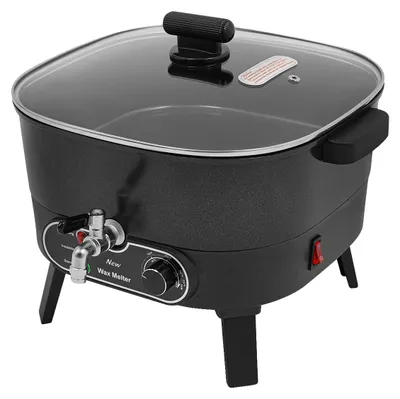 Image de Fondeur de cire, capacité de 6 L, réglage de la température, noir