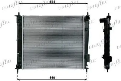 Produktbild von FRIGAIR 0133.3040 Kühler Wasserkühler Motorkühler für KIA SOUL (AM)