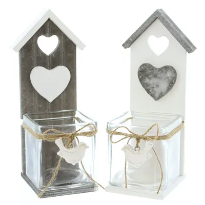 Produktbild von Windlicht "Vogelhaus", 2er Set