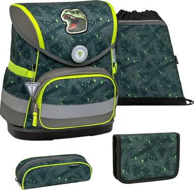 Produktbild von Belmil Compact ergonomisches Schulranzen-Set 4-teilig - T-rex Roar