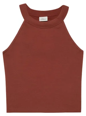 Produktbild von s.Oliver Crop Top mit Rippstruktur