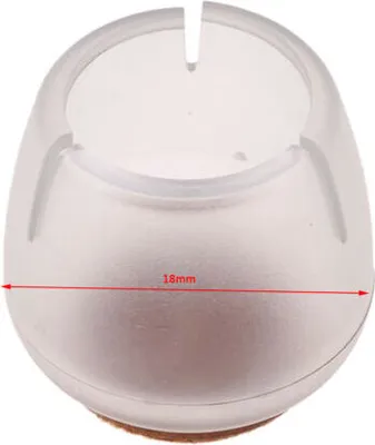 Obrázek produktu pro 30 kusů Vhodné 17- 21 mm čiré silikonové krytky nohou židlí Nohy nábytkových stolů