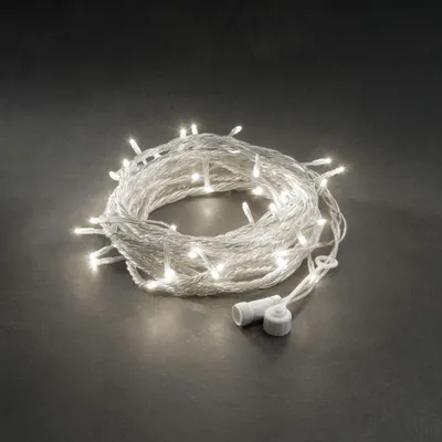 Produktbild von Konstsmide 4810-103 LED System Erweiterung, Lichterkette, 100 warm weiße Dioden , Außen (IP44), transparentes Kabel