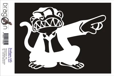 Produktbild von Aufkleber / Autoaufkleber - JDM / Die cut / Auto / OEM - Tribale - 210x150mm schwarz - Heckscheibe / Heckscheibenaufkleber